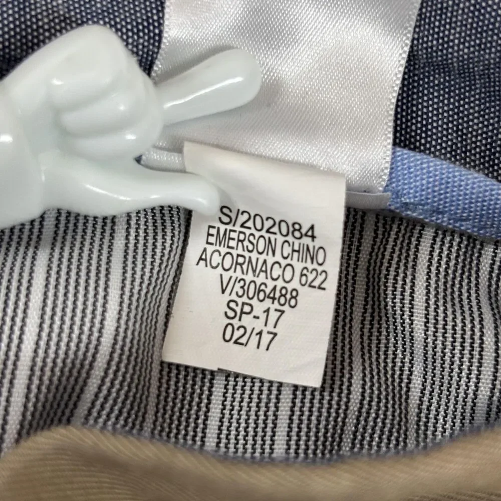 Banana Republic Emerson Chino Pants Men's 31x31 Khaki 100% Cotton Straight Leg